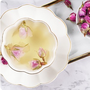 Premium French Pink Rose Buds – Organic Certified Dried Floral Herbal Tea, Bulk Wholesale for Tea Blends & Health Products