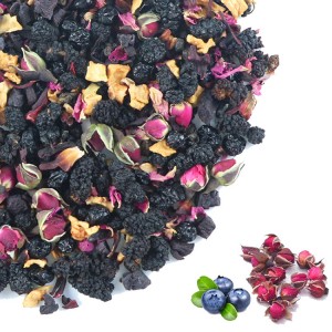 Premium Rose Blueberry Herbal Tea – Antioxidant Rich Blend for Detox & Wellness (Customizable)