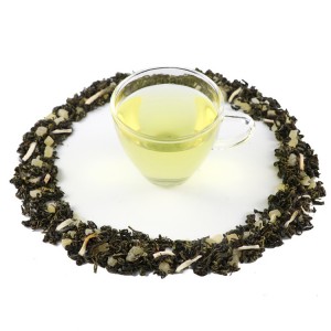 Bergamot Peach Green Tea Blend – Custom Organic Herbal Tea for Relaxation & Wellness