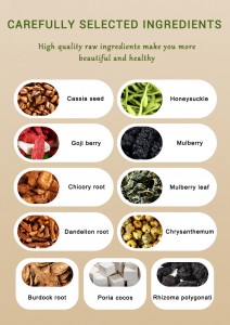 Natural Liver Detox Tea – Chrysanthemum Wolfberry Cassia Seed Blend, Medicinal & Edible Formula for Eye Health