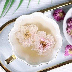 Premium French Pink Rose Buds Herbal Tea | Organic Dried Flowers for Infusion, Bulk Wholesale