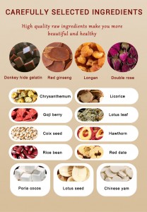 Premium Medicinal-Food Homologous Red Ginseng & Donkey-Hide Gelatin Tea | Customizable Wellness Tea for Hotels, Supermarkets & Restaurants