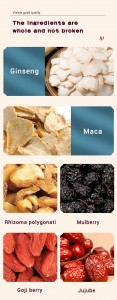 Premium Ginseng Five Treasures Tea – Homologous Medicine-Food Formula for Global Wellness & Customized Solutions